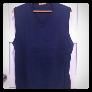 J.Crew sweater vest, blue, mens